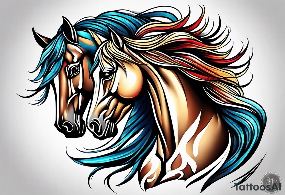 horse tattoo idea