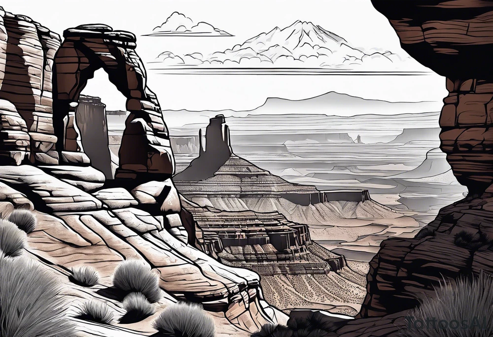 Canyonlands national park, forearm tattoo idea