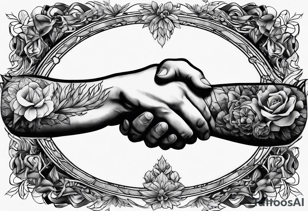 Creation of Adam hands tattoo idea