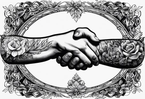 Creation of Adam hands tattoo idea