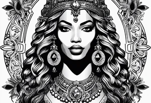 Beyonce symbols from Renaissance album tattoo idea