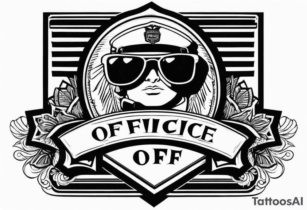 sunglasses officer tattoo idea