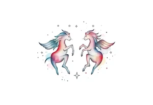 Gemini stars constellation tattoo idea