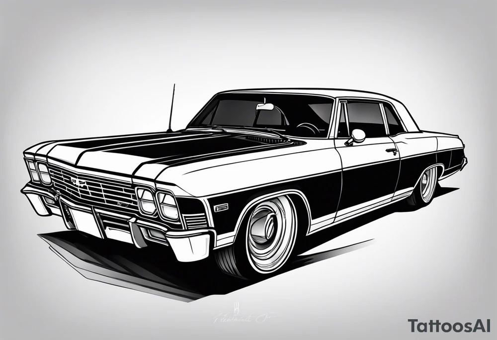 66 chevy Caprice 2 door tattoo idea
