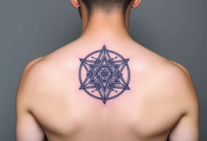 3D merkaba symbol colored light purple 
More options tattoo idea