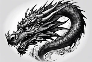 Dragon full body tattoo idea