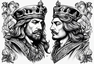 French king tattoo idea