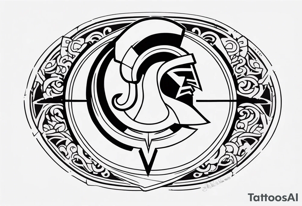 Ancient spartan symbol tattoo tattoo idea