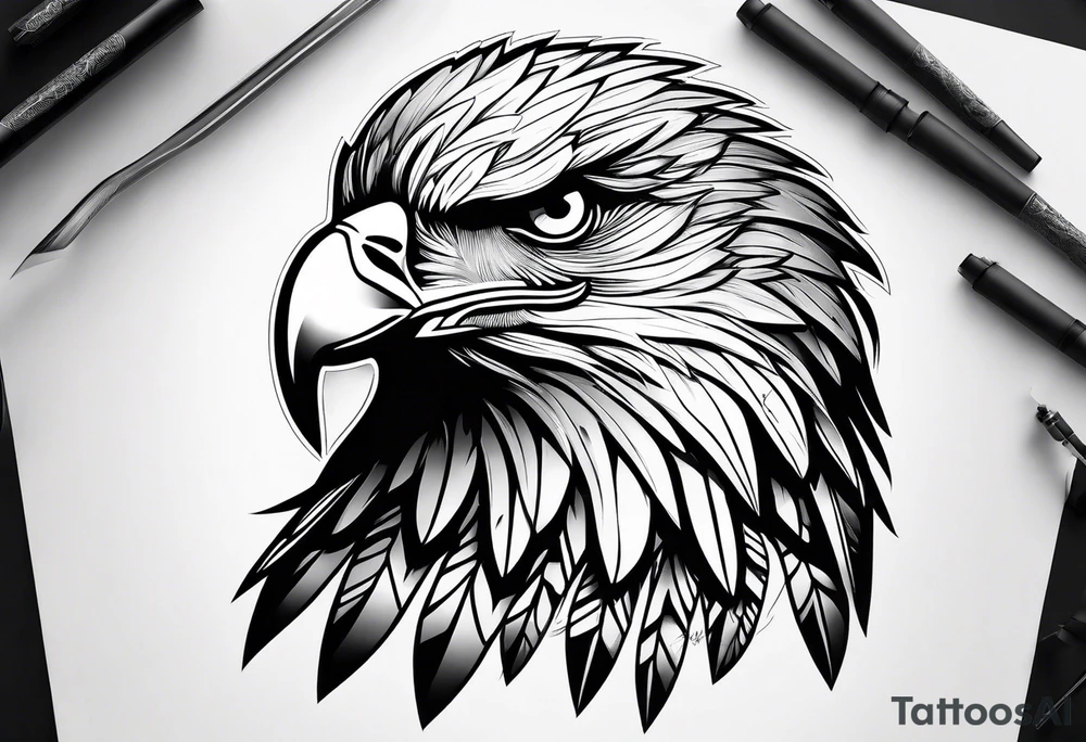 eagle king tattoo idea