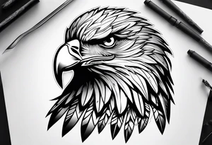 eagle king tattoo idea