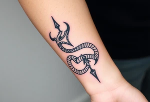 Mythical serpent tattoo idea