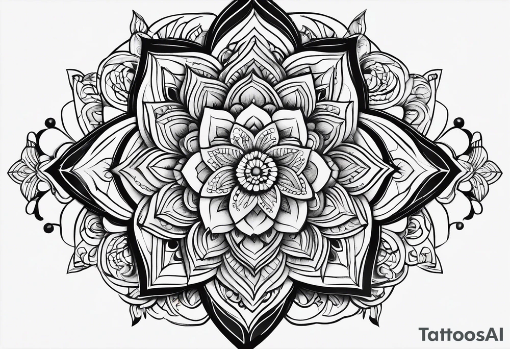 long
dainty 
unalome tattoo idea
