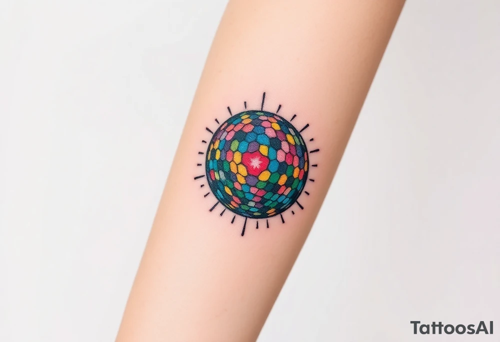 disco ball tattoo idea