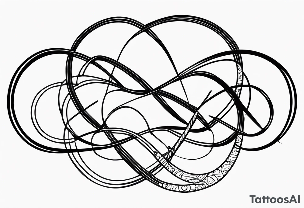 Infinity, family, love, five tattoo idea