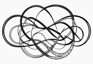 Infinity, family, love, five tattoo idea