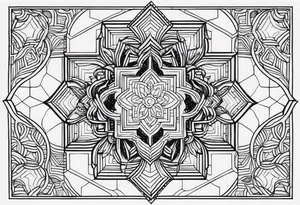 scales hexagons tattoo idea