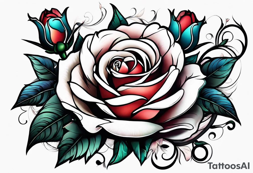 every rose has its thorn tattoo idea