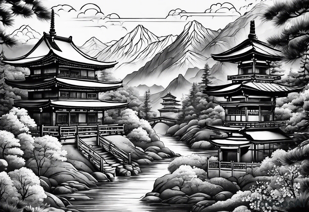 Montagne tattoo idea