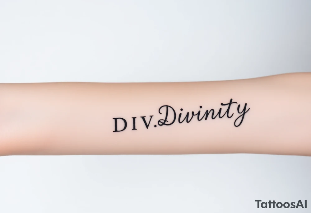 STRENGTH
DIVINITY tattoo idea