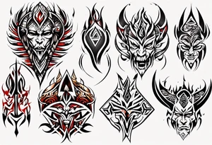 tribal artwork tattoo idea