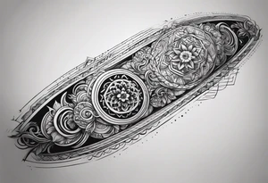 Horizontal long inner arm tattoo tattoo idea