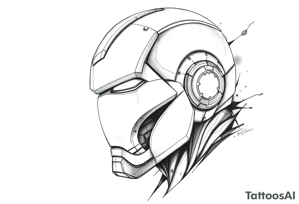 iron man tattoo idea