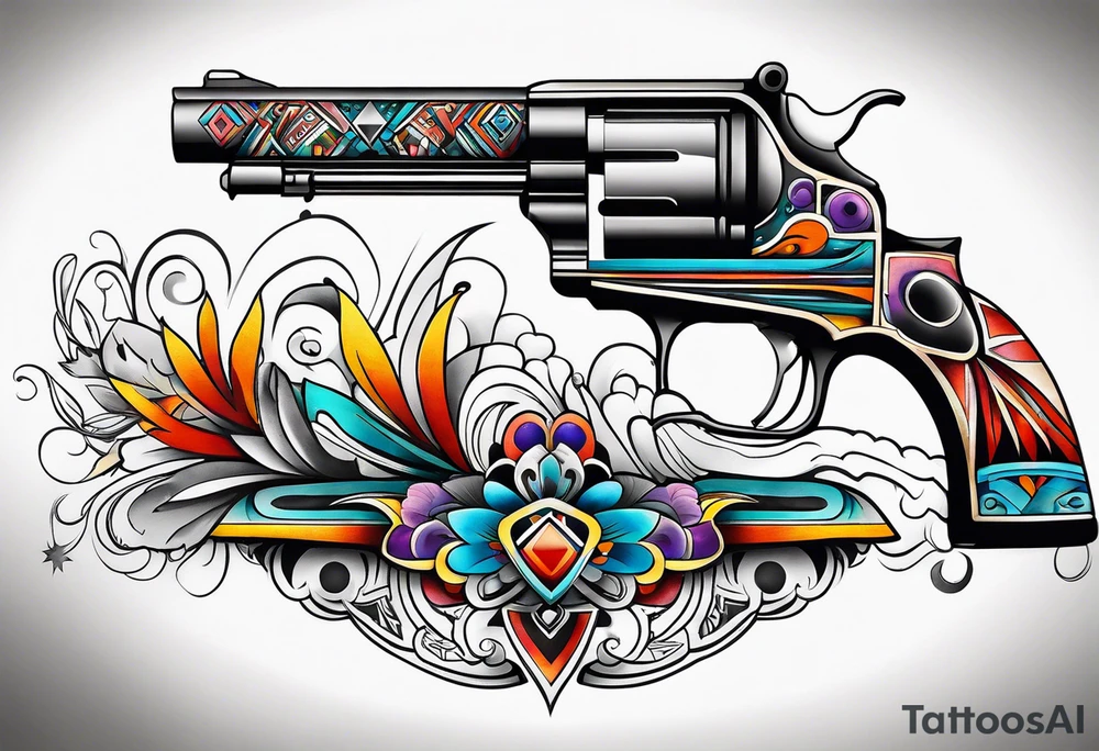 Native American Guns tattoo idea