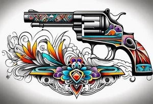 Native American Guns tattoo idea