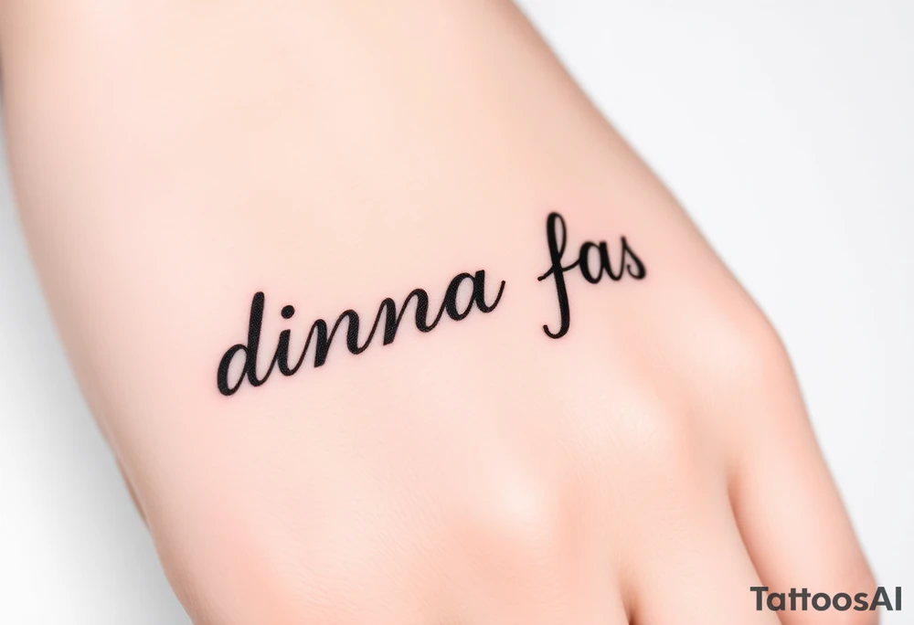 Dinna fash tattoo idea