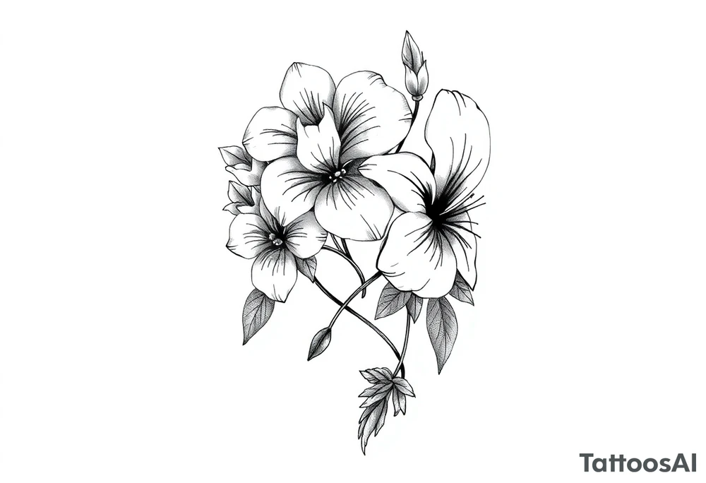 Desenho de flores e borboletas pra braço tattoo idea