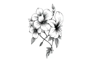 Desenho de flores e borboletas pra braço tattoo idea