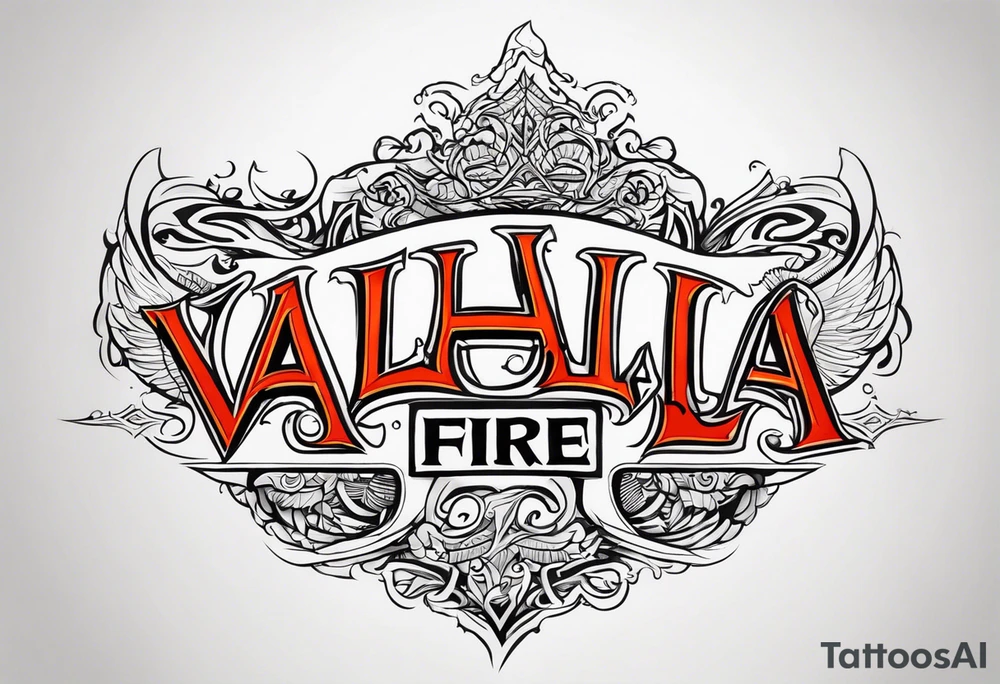 Valhalla fire tattoo idea