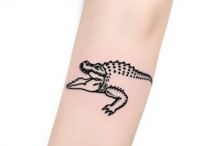 crocodile tattoo tattoo idea