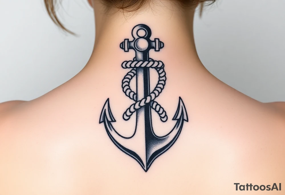 weathered anchor wrapped in nautical rope with sea waves tattoo idea weathered anchor wrapped in nautical rope with sea waves tattoo idea