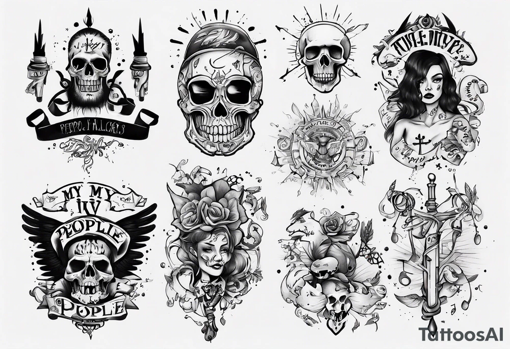IV MY PEOPLE tattoo idea
