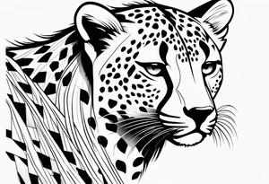 Virgo cheetah tattoo idea