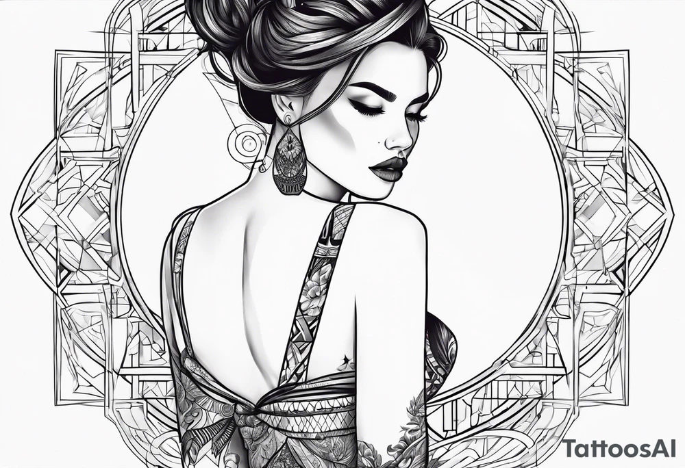 SEXUAL POSIOTOIN OF FEMALE tattoo idea