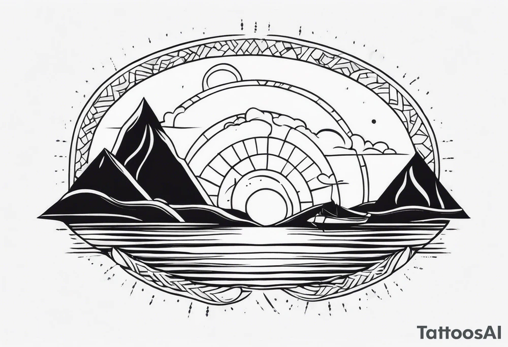 Segundo sol minimalista tattoo idea