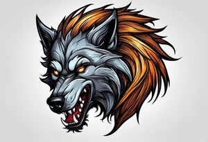 Would like a werewolf tattoo tattoo idea