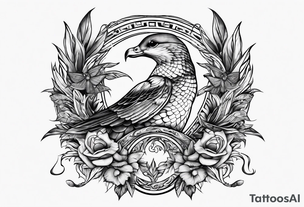 Snakes and doves tattoo idea