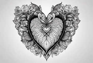 heart/dimond shape, two parts that are symmetrical, resembling lungs or breathing tattoo idea