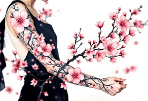 Cherry blossom tattoo idea