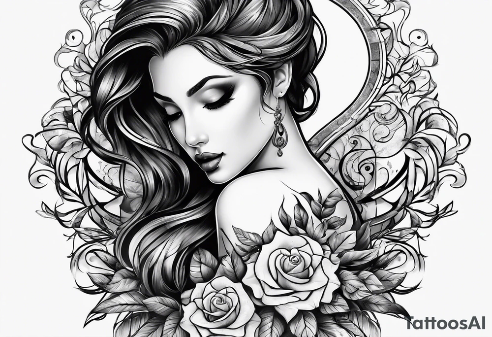 Broken heart tattoo idea