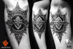 Forearm cross tattoo tattoo idea