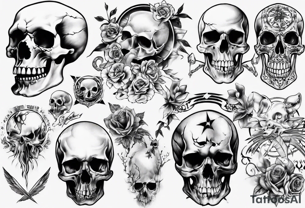 random, anything, no skull tattoo idea