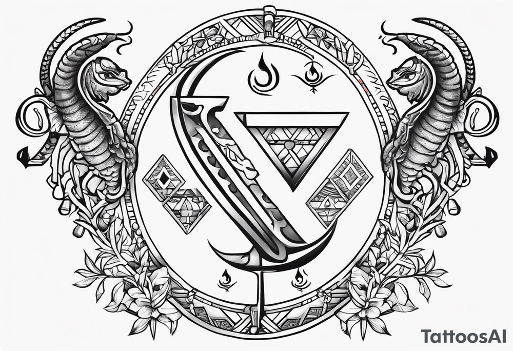 Symbols for Scorpio with Libra with Pices tattoo idea