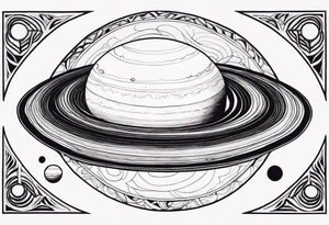 Jupiter by itself without a border tattoo idea