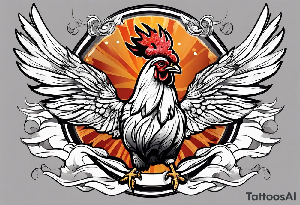 Chicken wing tattoo idea