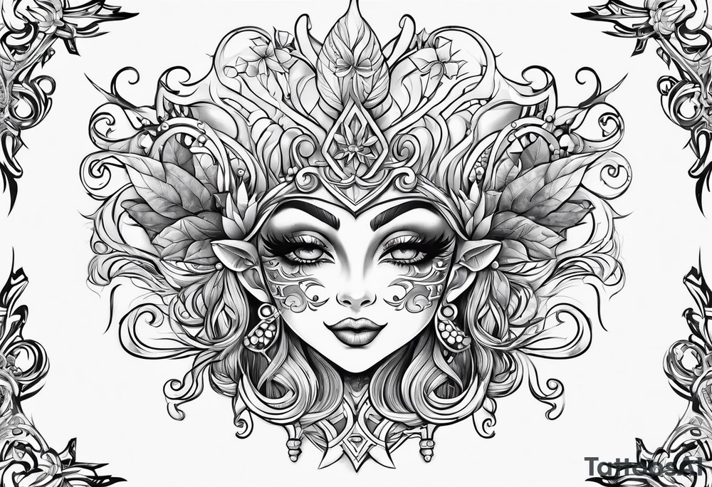 christmas elves tattoo idea