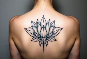 lotus flower frost tattoo idea